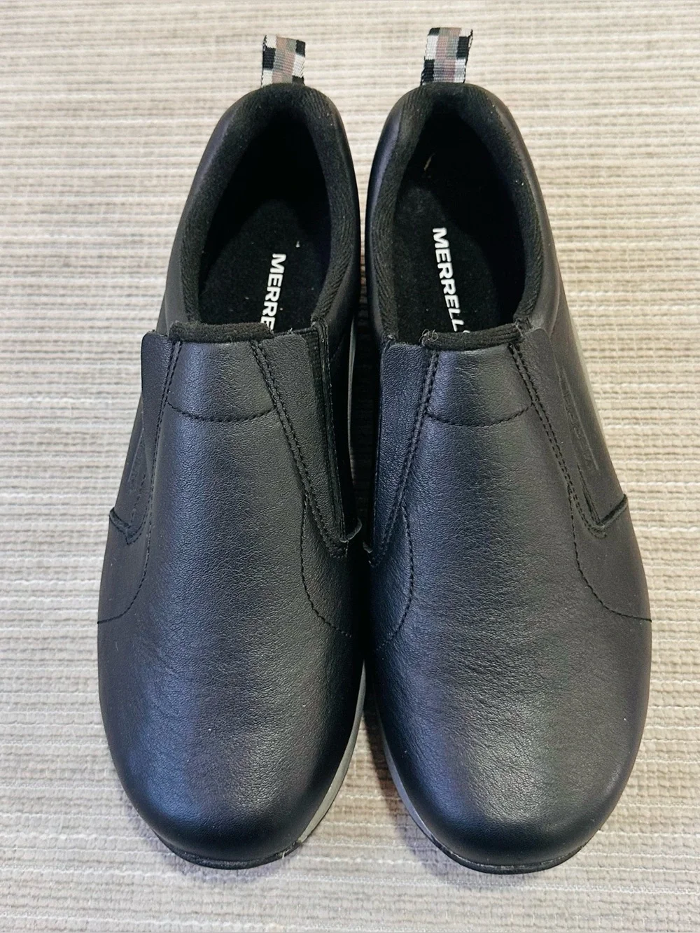 Merrell Jungle Moc Leather Black Kids Youth Size US 7M UK 6 EU 38 Slip On Shoes